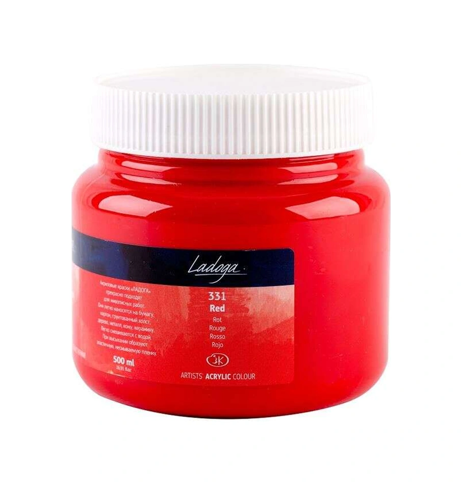 St. Petersburg Ladoga Akrilik Boya 500 Ml Red 331 Standart