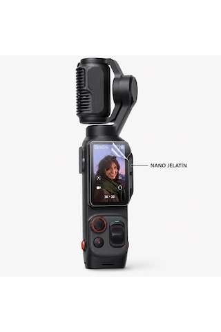 Insta360 Luna Ultra Uyumlu 3 Adet Şeffaf Ekran Koruyucu Nano Jelatin