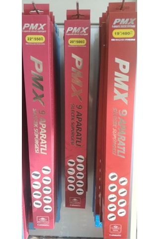 Pmx 48CM Muz Oto Cam Sileceği 9 Aparatlı