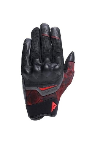 Dainese Ermex Black Red Lava Tekstil Korumalı Motosiklet Eldiven