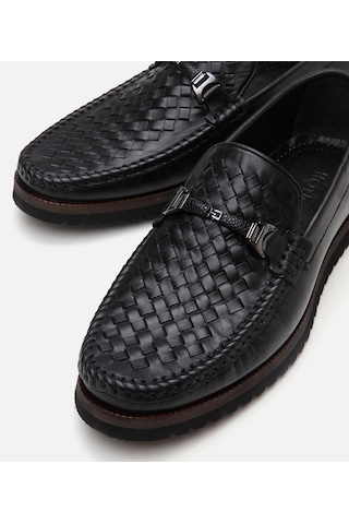 Hotiç Erkek Deri Siyah Hafif Tabanlı Toka Detaylı Loafer 02ayh302950a100 Siyah-black Siyah