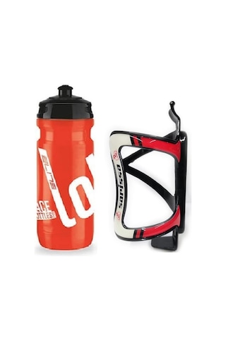 Elite Loli Bisiklet Matara - Suluk 550 Ml Performance Bisiklet Matarası Kafesi Kırmızı Kırmızı - Beyaz