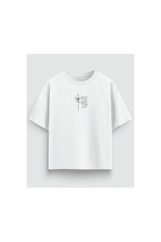 Yolo Street Zırhlı Şövalye Baskılı Oversize Unisex Tişört %100 Pamuk Streetwear Beyaz1x