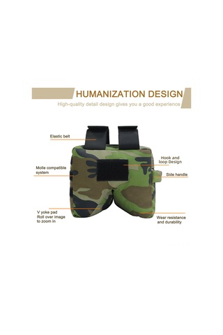 Aubyhe Taraftar Sandıklı Askeri Kamo Silah Desteği Çantası - Yeşil Kamo Dolu Değil