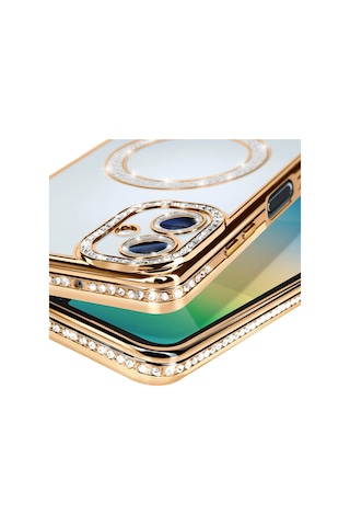 Gld-spt- Newface Samsung Uyumlu Galaxy A06 Joke Simli Magneticsafe Kılıf - Gold