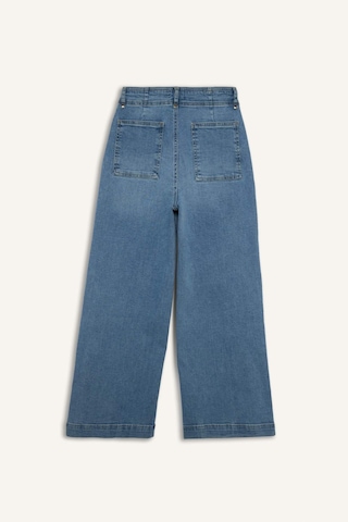 Defacto Culotte Yüksek Bel Uzun Jean Yıkamalı Pantolon F5537ax26spnm85 İndigo-nm85