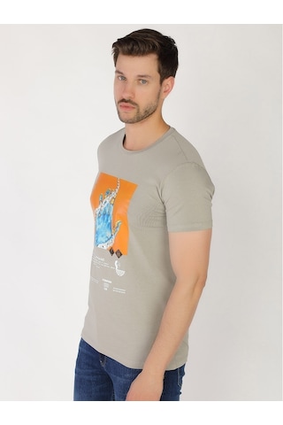 Roberto Cavalli Erkek Tshirt /M.Rob.0421.14023 A.Gri Açık Gri