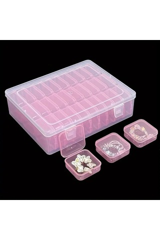 30 Izgara 5.5 Beyaz İç Kutu + Dış Kutu 30 Izgara Saklama Kutusu, Renkli Ve Taşınabilir A