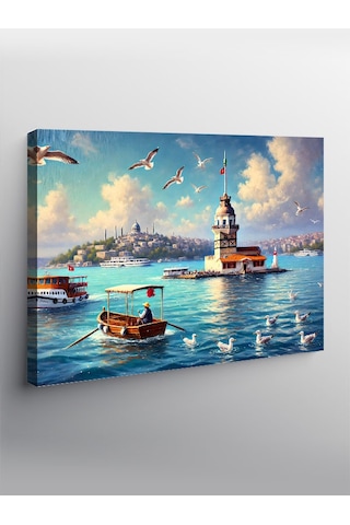 Kanvas Tablo İstanbul Kız Kulesi