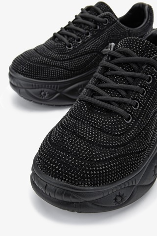 Valmenti Kadın Vegan Siyah Sneakers & Spor Ayakkabı 921 K25-0017 Bn Ayk Y24 Sıyah Siyah