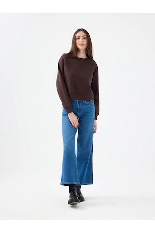 Loft Kahverengi Kadın Sweatshirt Lf2041105 Kahverengi