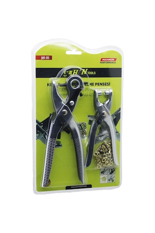 2li Set 6 Dişli Metal Kemer Delme Pensesi Perçin Pensesi Gold Perçin 12141078