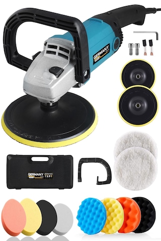 Germany Style 5002 1600W Polisaj Makinesi + 11 Parça Sünger Seti