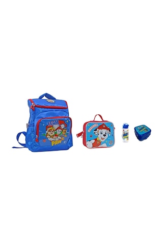 Paw Patrol Kaliteli Geniş Okul Çantası Seti 4 Parça Lacivert