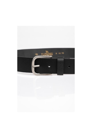 Tudors Erkek %100 Hakiki Deri 4 Cm Spor Siyah Kemer-26410 Siyah