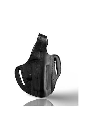 Rigor Universe Beretta 81 84 85 Cheetah Tabanca Kılıfı Gerçek Deri Pancake Owb Siyah Sağ El