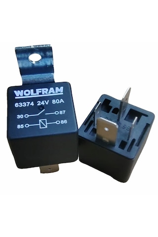 Wolfram 24 Volt 80 Amper Çift Platinli Güç Rölesi - 10 Adet