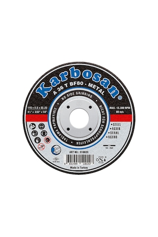 Karbosan 180 x 3 x 22 Metal Kesici - 910090