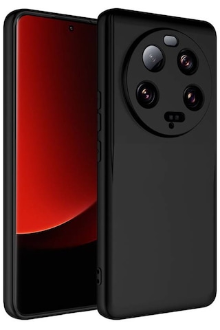 Xiaomi Mi 13 Ultra Kılıf İçi Kadife Dolgulu Kasayı Çizmeyen Sweetish Lansman Premium Kapak Siyah