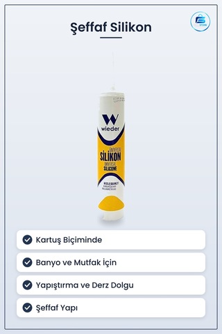 Şeffaf Üniversal Silikon Hırdavat Yapıştırıcı Conta Dolgu Macunu