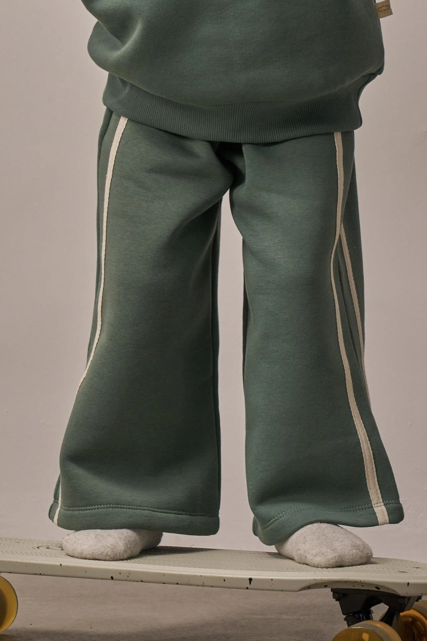 Nefti Wide Leg Eşofman Altı Yeşil