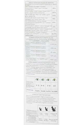 Pawpaw Yetişkin Kedi - Balıklı Kuru Mama 15 Kg