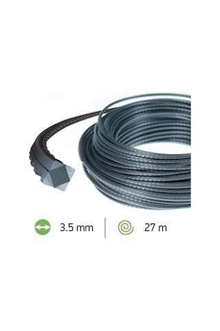 Oregon Biçme Ipi Flexiblade, 3,5 Mm X 27 M, 111084e Yüksek Çime