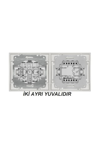 Elbi Anahtar Ve Topraklı Priz Ikili Takım Antrasit Latte