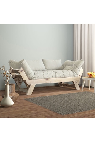 Adalar Masif Natural-kırık Beyaz Renk 2li Kanepe Cpt8129-210