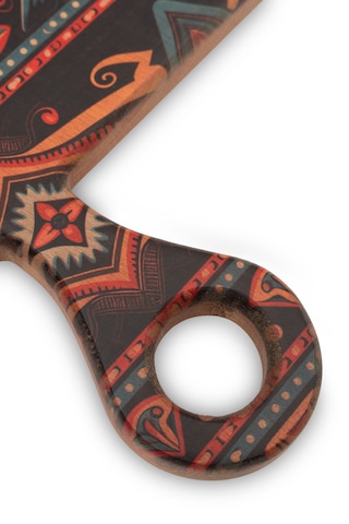 Yekpare Masif Ahşap Sunum Kesme Tahtası Desenli Kayın Medium 9