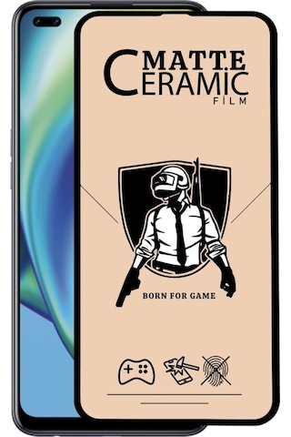 Oppo Reno 4 Lite Mat Tam Full Kaplayan Seramik Nano Cam Ekran Koruyucu