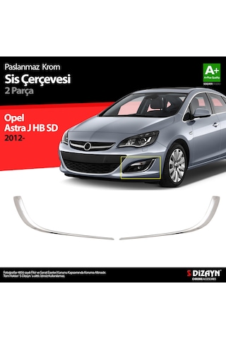 S-dizayn Opel Astra J Krom Sis Farı Çerçevesi 2012-2020