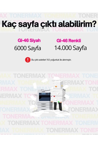Canon Gı-46 Uyumlu Mürekkep Takım / Canon Maxify Gx6040 / Gx6050 / Gx7040 / Gx7050 / Gx7055