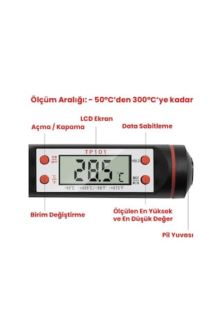 Dijital Mutfak Termometresi Dijital Termometre Gıda Termometresi