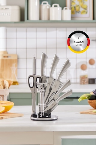 Karaca  Meister Bremen Alman Çeliği 9 Parça Bıçak Seti
