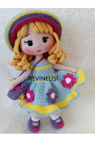 Amigurumi Alara Bebek Çok Renkli