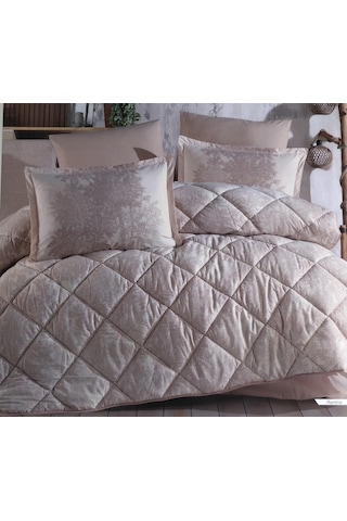 Clasy Ranforce %100 Pamuk Uyku Seti Çift Kişilik Ramina V1 Bej