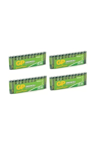 GP Greencell GP24G Çinko Karbon AAA İnce Kalem Pil 12 x 4'lü