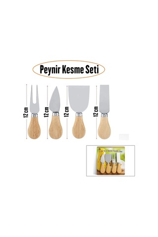 Bambu Saplı Peynir Bıçağı Seti Renkli