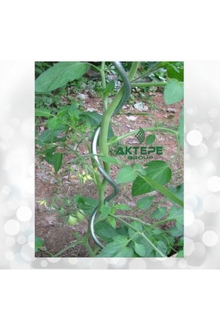 20 Adet 150 Cm Metal Spiral Bitki Destek Çubuğu Hobi Bahçesi Bitki Bağlama Teli Sebze Desteği Ve Çiçek Teli