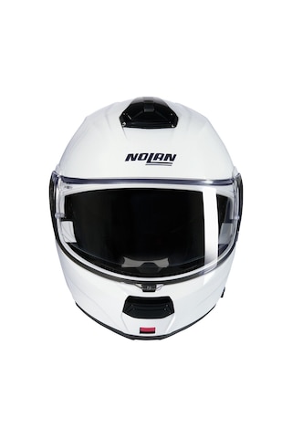 Nolan N100.6 Classico Çeneden Açılır Kask 305 - Metal Beyaz Beyaz