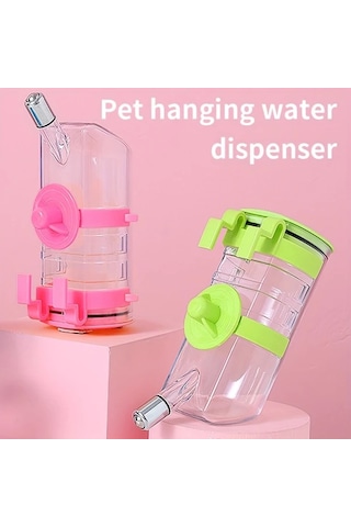 Elmpaly Yeşil Duvara Monte Kedi Köpek Su Pınarı - Kafes Ve Duvara Montaj, Dökülme Önleyici, Toz Geçirmez