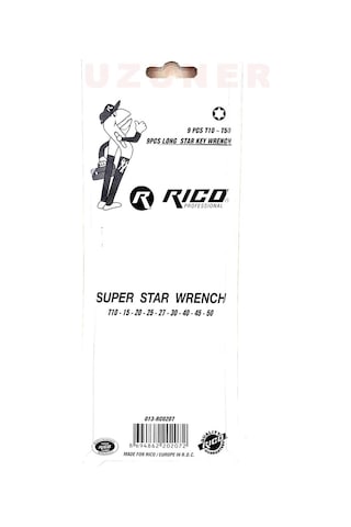 Rico 013-Rc0207 9 Parça Vakumlu Torx Uçlu Uzun Allen Alyan Anahtar Takımı