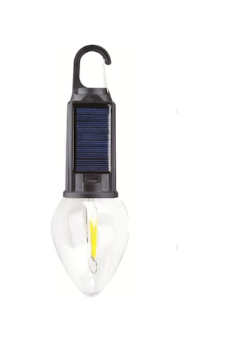 Usb Şarjlı + Güneş Enerjili Bahçe Balkon Teras Kamp Karavan Aydınlatması Lambası Solar Led Ampul