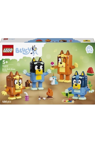 LEGO® Bluey Parçalarla İnşa Edilen Bluey Ailesi 11217 - 5 Yaş ve Üzeri için Karakterler İçeren Oyuncak Yapım Seti (466 Parça)