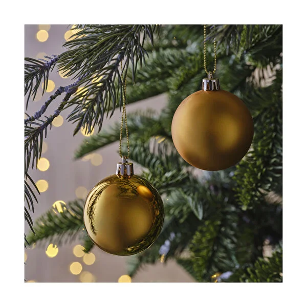 10'lu 6 Cm Top Süs Altın 10 Adet