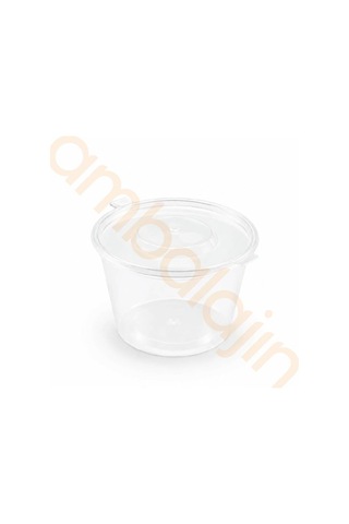 500 Adet4 Oz Kendinden Kapaklı Sos Kabı 120 Ml Şeffaf Plastik Kap