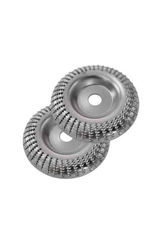 Samdoo 100mm Ahşap Zımpara Disk Seti, 16mm Delik Çapı, 2'li Paket, Gümüş Renk