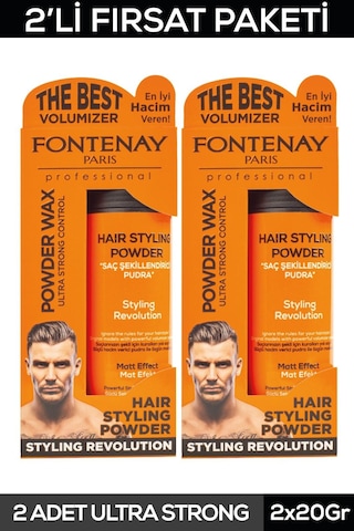Fontenay Saç Şekillendirici Pudra Toz Wax Ultra Strong 20gr X2
