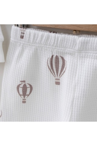 Balon Baskılı Takım Beyaz